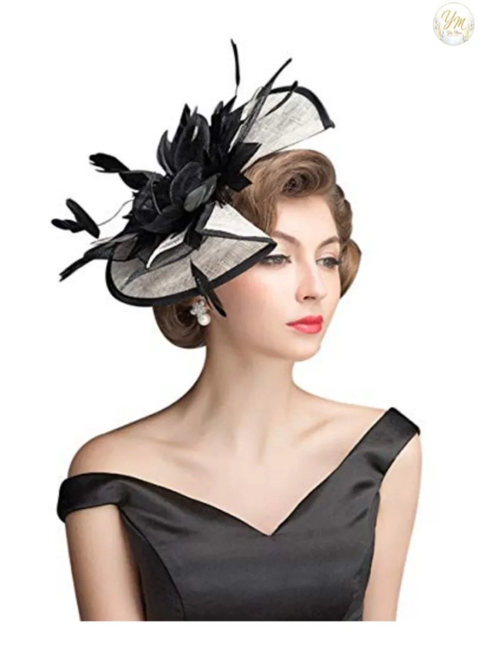 Sinamay Fascinator Hat Floral Feather Derby Ladies Wedding Tea Party Headband
